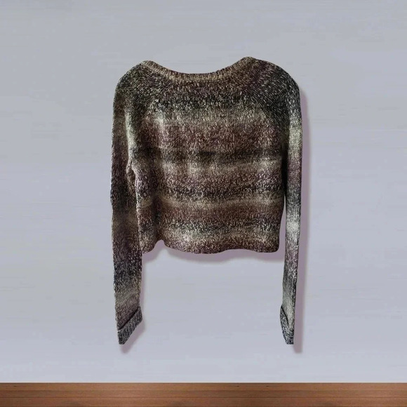 Splendid marled crop v-neck sweater size M - Picture 4 of 9